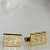 Золотые запонки прямоугольной формы с инициалами на заказ (Вес пары:15 гр.)
