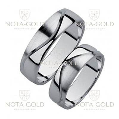 Обручальные кольца с бриллиантами на заказ i866 (Вес пары: 11 гр.)