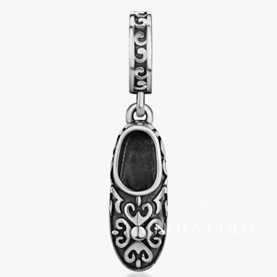 Подвеска башмачок Святого Спиридона Тримифунтского из белого золота (Вес 2,3 гр.)