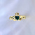 Золотое кладдахское кольцо с изумрудом (Вес: 5 гр.)