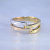 Женское кольцо из жёлтого, красного и белого золота (Вес: 6,5 гр.)