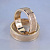 Обручальные кольца из красного золота с плетением в четыре косички прямого профиля (Вес пары: 12 гр.)
