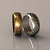 Парные обручальные кольца с растительным узором на заказ  (Вес пары: 16 гр.)