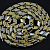 Золотая цепочка эксклюзивное плетение Рыбка с узором (Вес: 41,5 гр.)