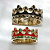 Обручальные кольца короны с эмалью с бриллиантами на заказ (Вес пары: 12 гр.)