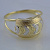 Изящное кольцо из многоцветного золота с волнами  (Вес: 2 гр.)