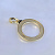 Золотой кулон в виде круга с инициалами и личной гравировкой (Вес: 2,5 гр.)