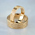 Плоские обручальные кольца с отпечатками пальцев из красного золота (Вес пары:12 гр.)
