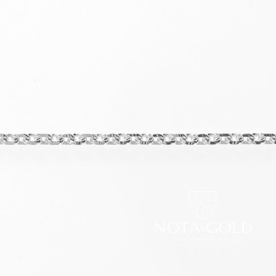 Цепочка из серебра 925 пробы плетение Якорь Граненый 50 см (Вес: 2,361 гр.)