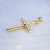 Православный двухцветный крест с бриллиантами и гравировкой "Спаси и сохрани" (Вес: 9,5 гр.)