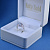 Помолвочное кольцо из белого золота с бриллиантами на заказ (Вес: 3,5 гр.)