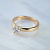 Помолвочное кольцо из желтого золота с бриллиантом 0,5 карат (Вес: 4 гр.)