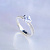 Женское помолвочное кольцо с крупным бриллиантом и дорожкой из бриллиантов (Вес: 3 гр.)