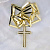 Православный крест из жёлтого золота с бриллиантами на цепочке плетение Санрэй (Вес: 31 гр.)
