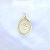 Двусторонняя подвеска из жёлтого золота с инициалами и бриллиантами (Вес: 3 гр.)