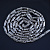Серебряная тонкая пустотелая дутая цепочка плетение Гранула 82033 (Вес 10,5 гр.)