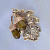Эксклюзивная подвеска - кулон жёлуди на дубовом листе по дизайну Клиента из золота с бриллиантами и камнями тигровым глазом (Вес: 8,5 гр.)