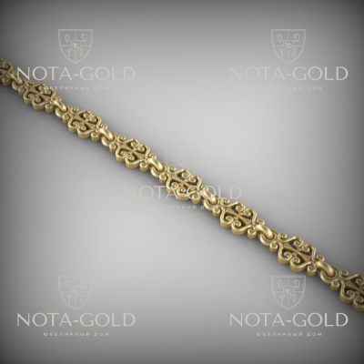 Золотая цепочка эксклюзивное плетение Сиань на заказ (цена за грамм)