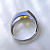Эксклюзивное золотое кольцо на заказ из белого золота с желтым сапфиром (Вес: 4,5 гр.)