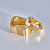 Обручальные кольца волны из матового и глянцевого золота (Вес пары: 19 гр.)