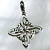 Кельтский крест четырехлистник из серебра на заказ (Вес: 4,5 гр.)