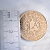 Подарочная медаль из красного золота с гравировкой и необычной фактурой по эскизу Клиента (Вес: 19 гр.)