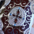 Серебряный оклад-накладка на икону в виде книги с эмалью, топазами и гранатами на заказ (Вес: 89 гр.)