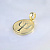 Подвеска из жёлтого золота с символом психологии - греческой буквой пси (Вес: 3 гр.)