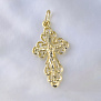 Ажурный золотой крестик из жёлтого золота с распятием (Вес 2 гр.)