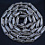 Серебряная пустотелая дутая цепочка плетение Кристалл 32063 (Вес 20,5 гр.)