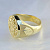 Эксклюзивное мужское золотое кольцо-печатка с гербом и гравировкой (Вес: 17 гр.)