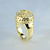Золотое мужское кольцо на мизинец с инициалами БСА (Вес 8,5 гр.)