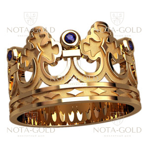 Кольцо корона на заказ i588 (Вес: 6 гр.)