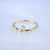 Женское кольцо по фотографии клиента из жёлтого золота с бриллиантом (Вес: 1,5 гр.)