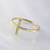 Женское минималистичное золотое кольцо на заказ из жёлтого золота (Вес: 1,5 гр.)