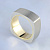Золотое мужское кольцо из двух видов золота с матовой поверхностью (Вес: 16 гр.)