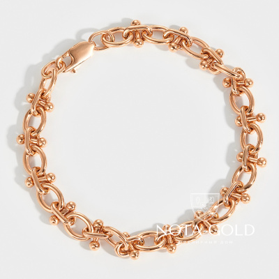 Браслет Баланс из красного золота (Вес 24,2 гр.)