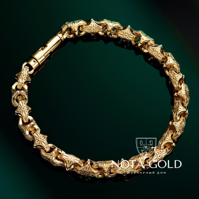 Браслет эксклюзивное плетение Краб Большой (Вес 29 гр.)