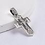 Крестик для мальчика на крещение из чернёного серебра (Вес: 4 гр.)