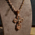 Крупный мужской крестик из золота с узорами эксклюзивного дизайна и гравировкой Спаси и Сохрани (Вес: 25 гр.)
