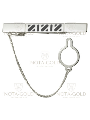 Зажим для галстука из серебра на заказ i459 (Вес: 10 гр.)
