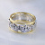 Мужское кольцо из двух видов золота с коронами и бриллиантами (Вес: 11,5 гр.)
