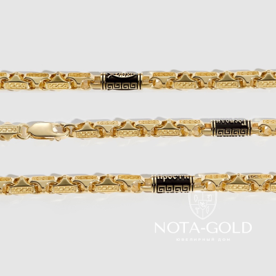 Золотая цепь Люксор крупный Православный (Вес 90,2 гр.)