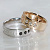 Обручальные кольца с гравировкой и бриллиантами на заказ (Вес пары: 15 гр.)