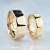 Плоские парные обручальные кольца из золота с широким классическим профилем (Вес пары: 14 гр.)
