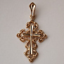 Крест из золота с бриллиантом на заказ (Вес: 15 гр.)