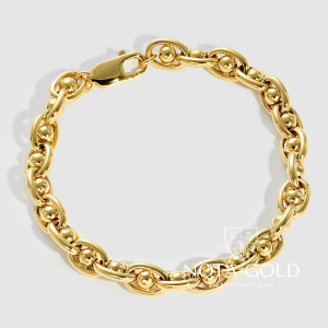 Женский золотой браслет Соната цепочка с шариками (Вес 22 гр.)