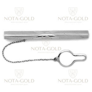Зажим для галстука из серебра на заказ i464 (Вес: 10 гр.)