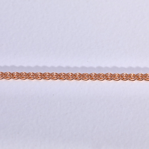 Цепочка из красного золота 585 пробы плетение Нонна станочное длиной 45 см (Вес: 3,24 гр.)