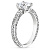 Помолвочное кольцо узором и бриллиантами 0,62 карат (Вес: 6 гр.)